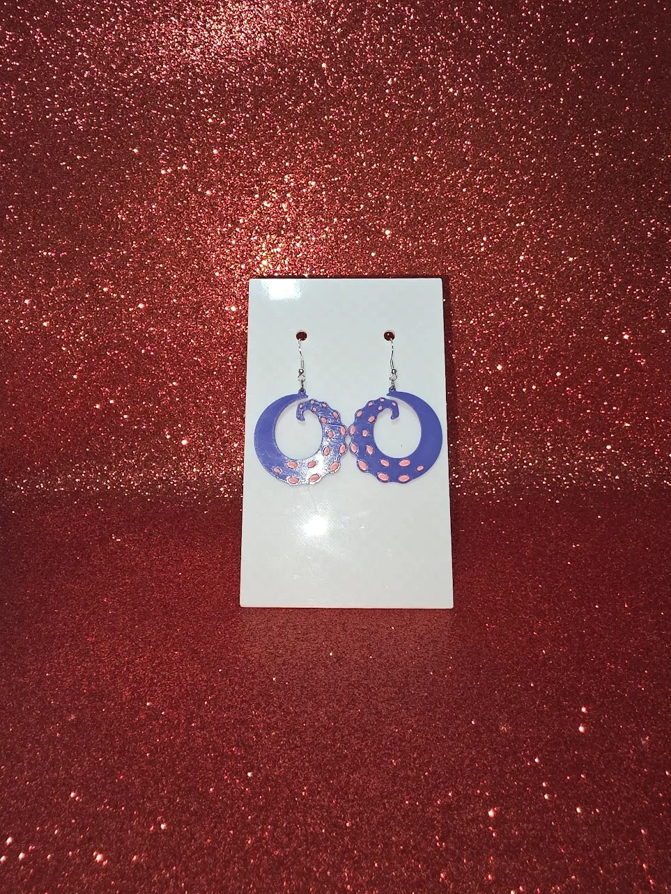 Tentacle earrings view 2