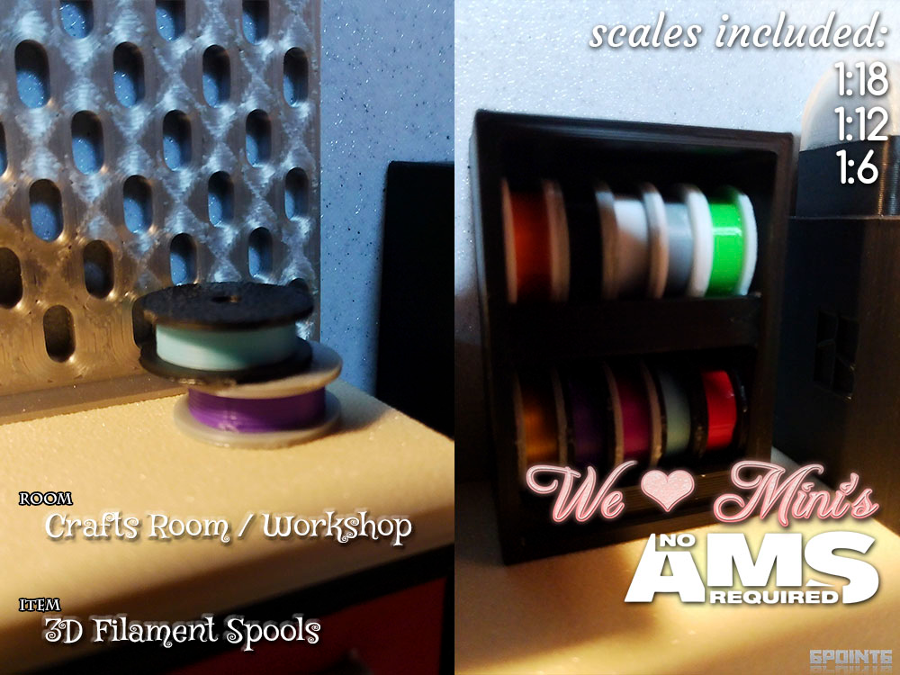 WLM - Bambulab 3D Printer Filament Spools