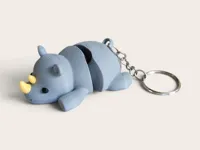 Flexi Rhino with Keychain Hole