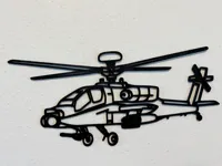 Silhouette murale d'hélicoptère militaire — photo 2