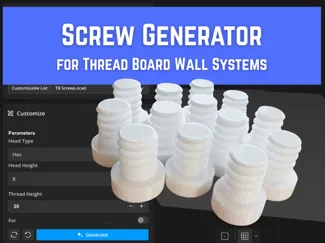 Screw Generator for Thread Board Wall Systems