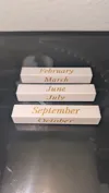 Calendar months English