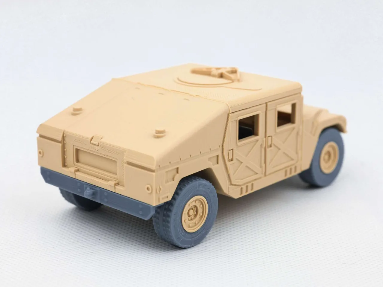 Humvee military truck- fully 3d printed model view 3