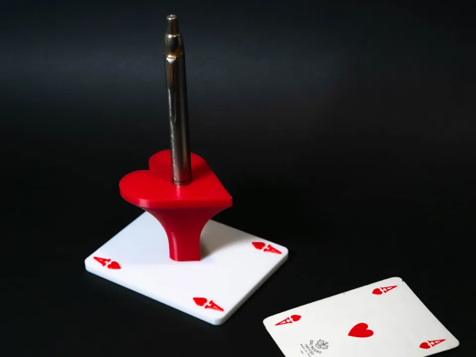 Ace of hearts pen holder by House of 3D MakerWorld