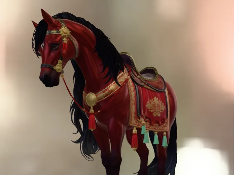 Chinese Sad Horse
