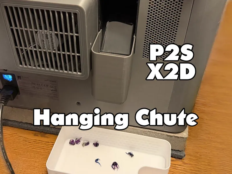 Simple Hanging Poop / Filament Chute for P2S/X2D