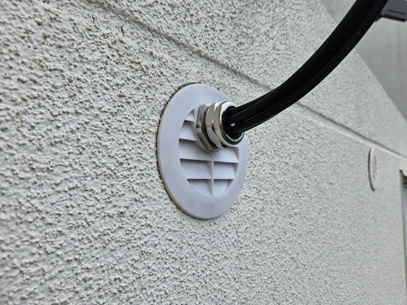 Garage Cable feedthrough
