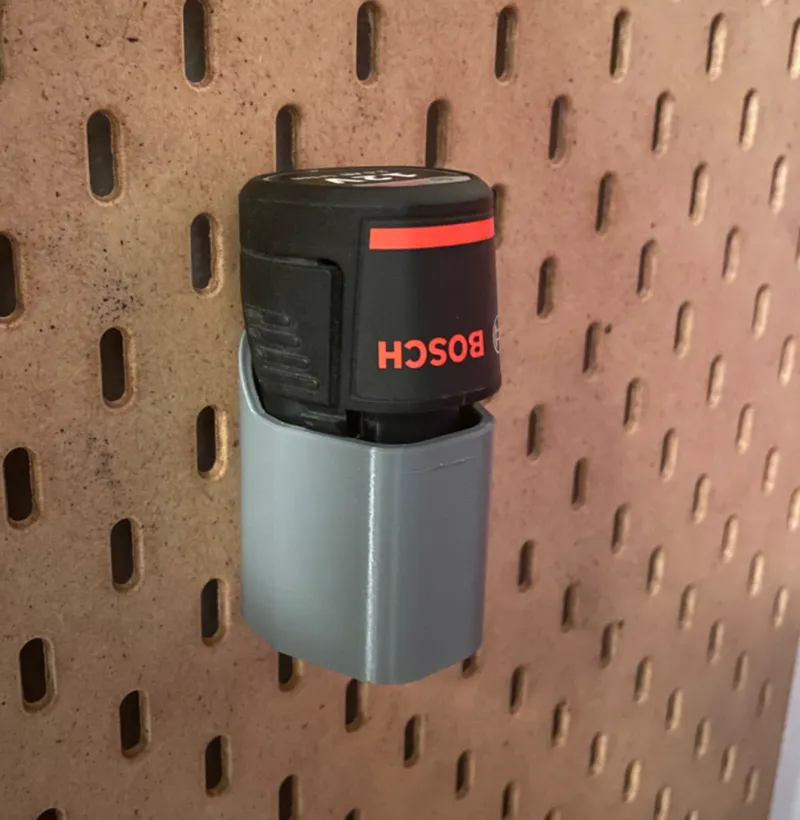 Ikea Skadis Bosch 12V Battery holder