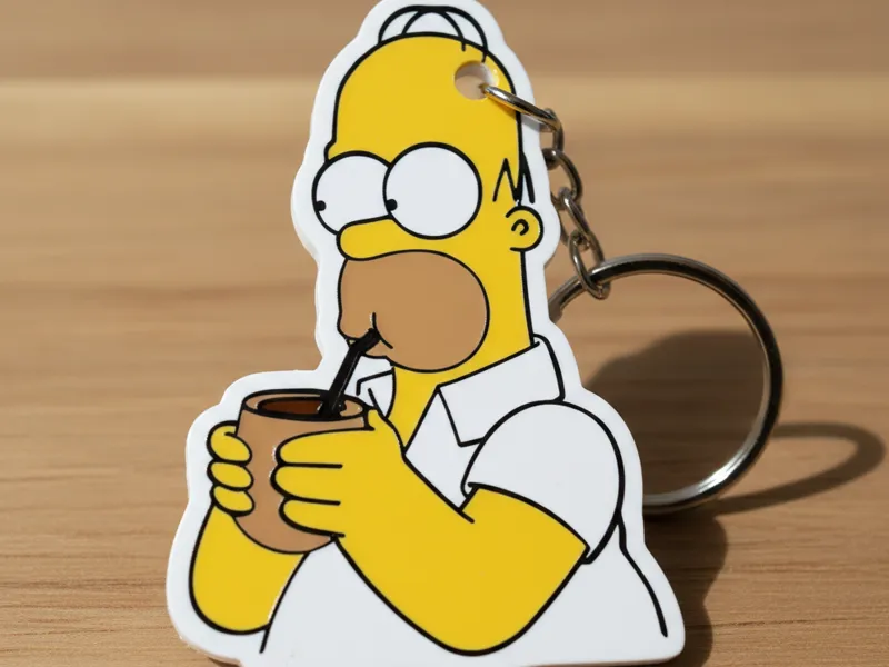 llavero de homero mate 