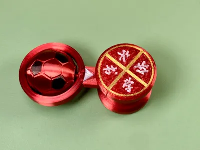 Football Fidget Spinner Learning Roulette Wheel (Drink Water/Read/Rest/Study) Three-in-One Bearing-Free Fan EDC Fidget Toy