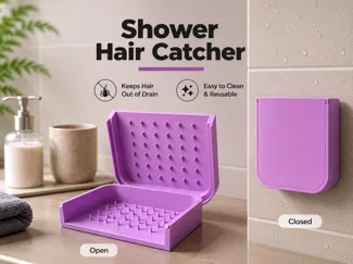 Shower hair catcher