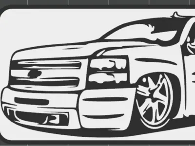 Chevrolet Silverado 1500, 2010 keychain.