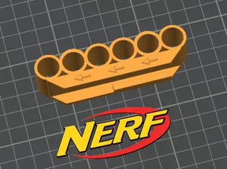 Nerf gun ammo attachment