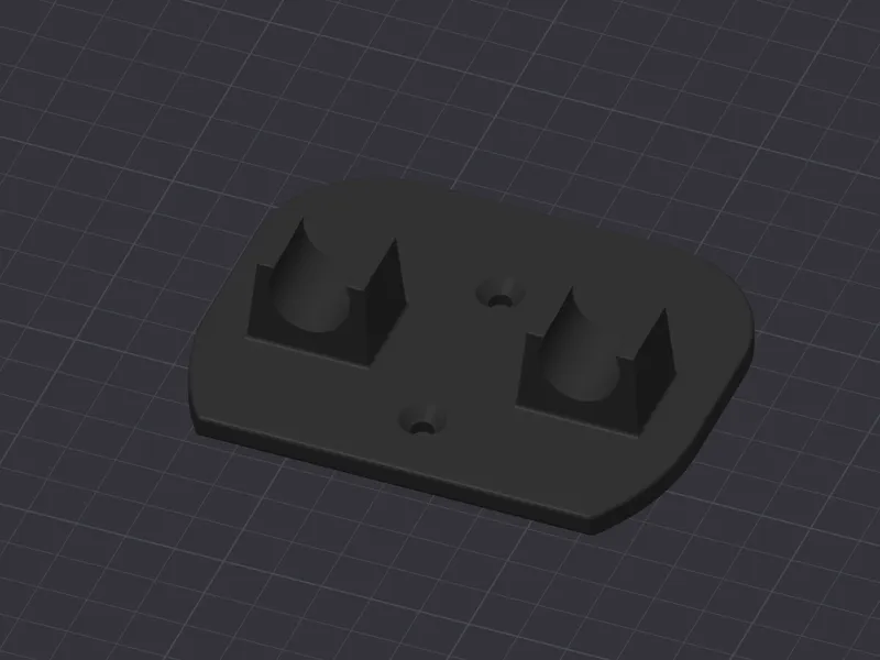 Mount for folding 4-way lug wrench from HF