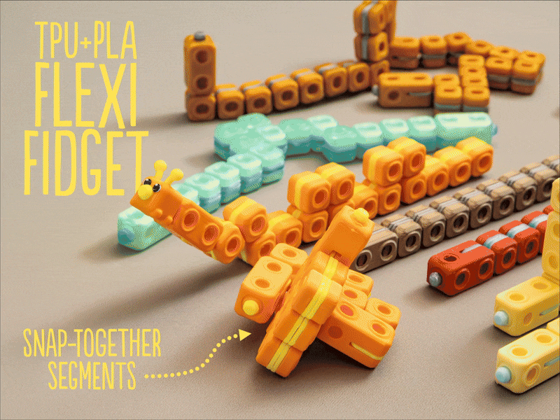 Multi-Material Fidget Cubes