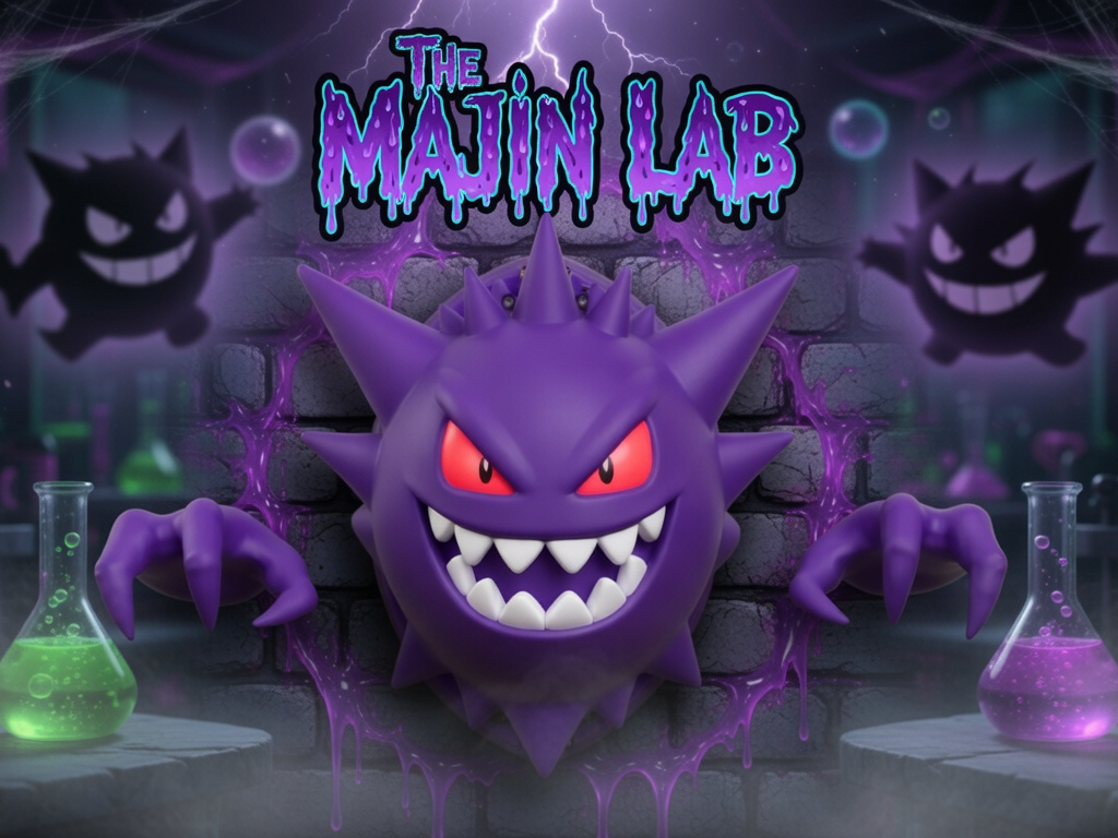 Ghostly Gengar Wall Mount – Haunted Display Sculpt