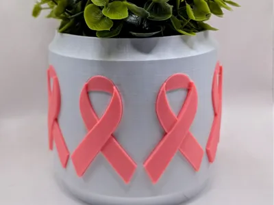 Breast Cancer planter