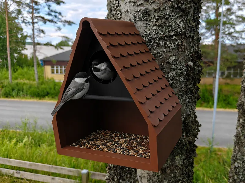 Birdhouse and feeder
