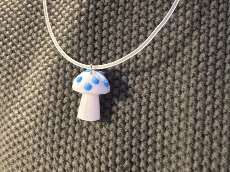 Mushroom Keychain / Necklace 