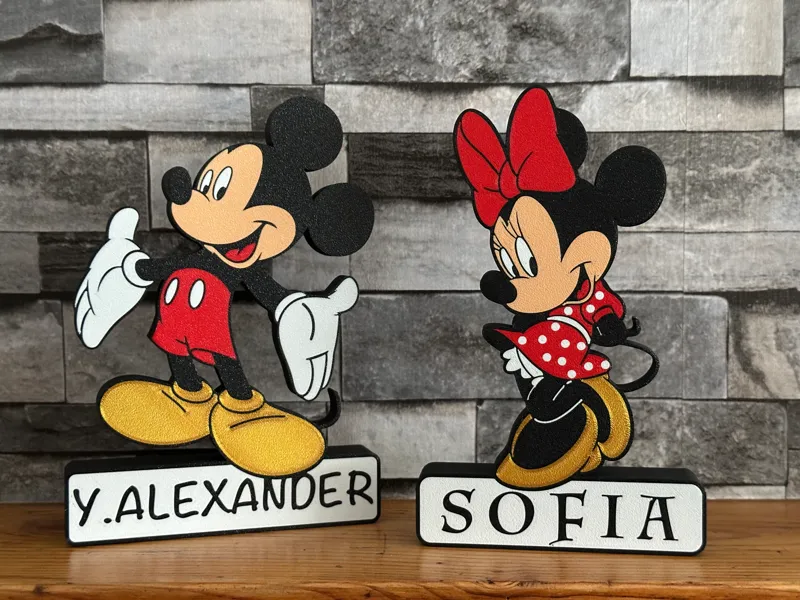 Minnie Mouse decorativo, personalizable