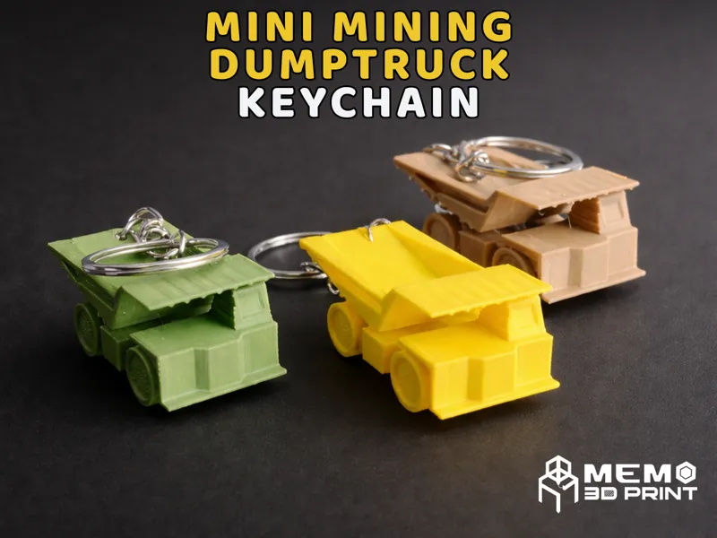 Mini Mining Dump truck Keychain