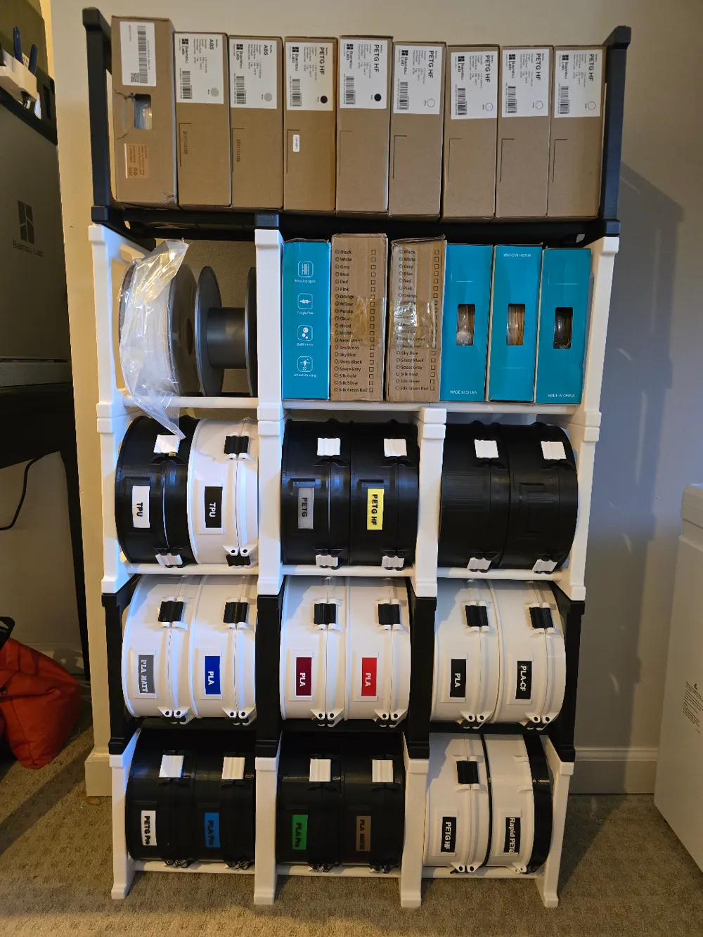 Filament Canister Storage Rack by DigiDavis - MakerWorld