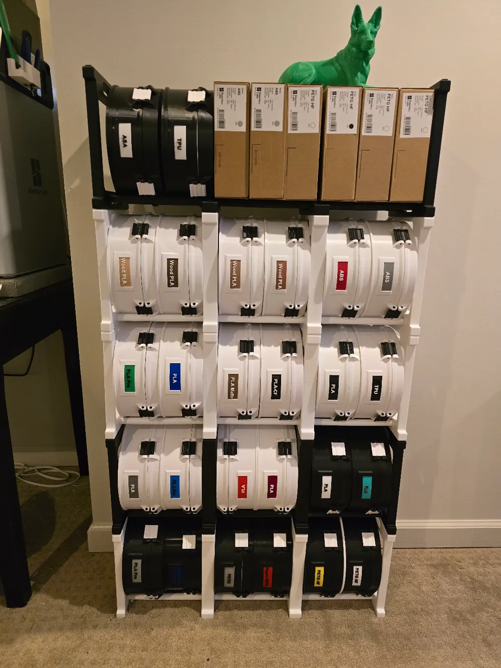 Adaptive Filament Canister Storage Rack by DigiDavis MakerWorld ...