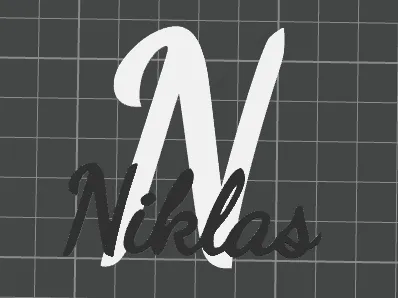 Nameplate "Niklas"