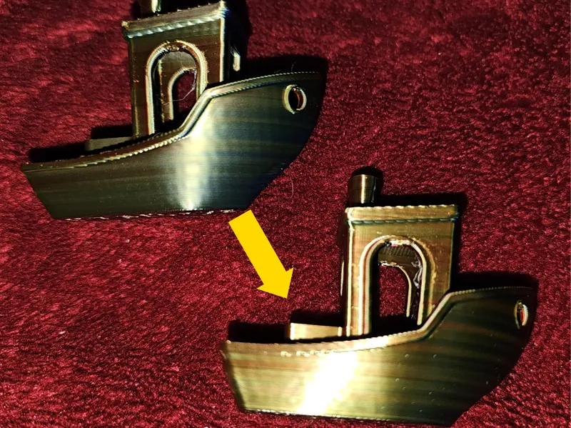 Silk PLA extremely shiny base profile