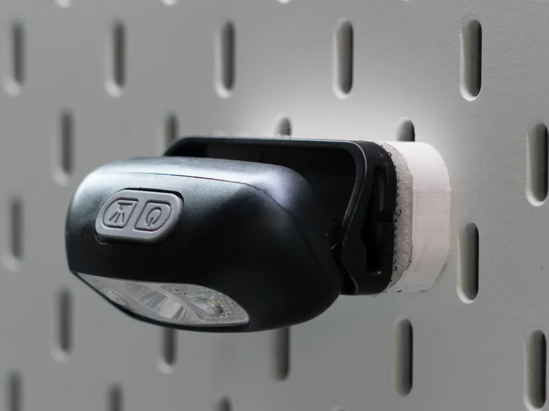 Bike Light Mount For Ikea Skadis Board