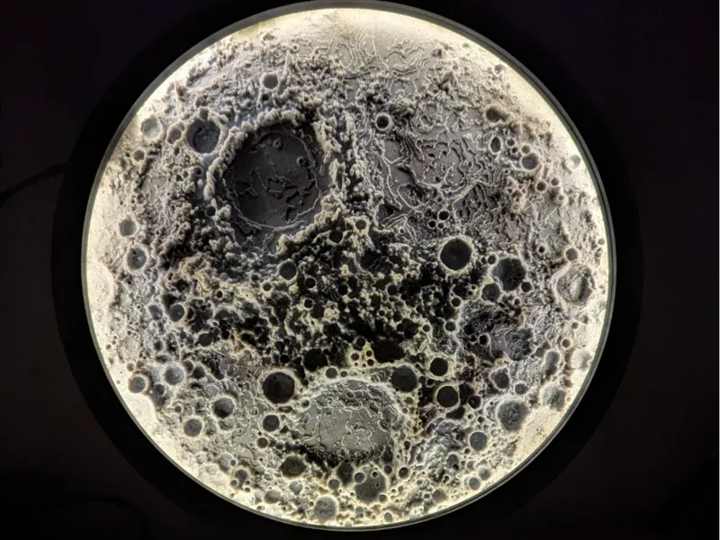 Moon Lamp for A1 - ready to assemble w/ cable hole