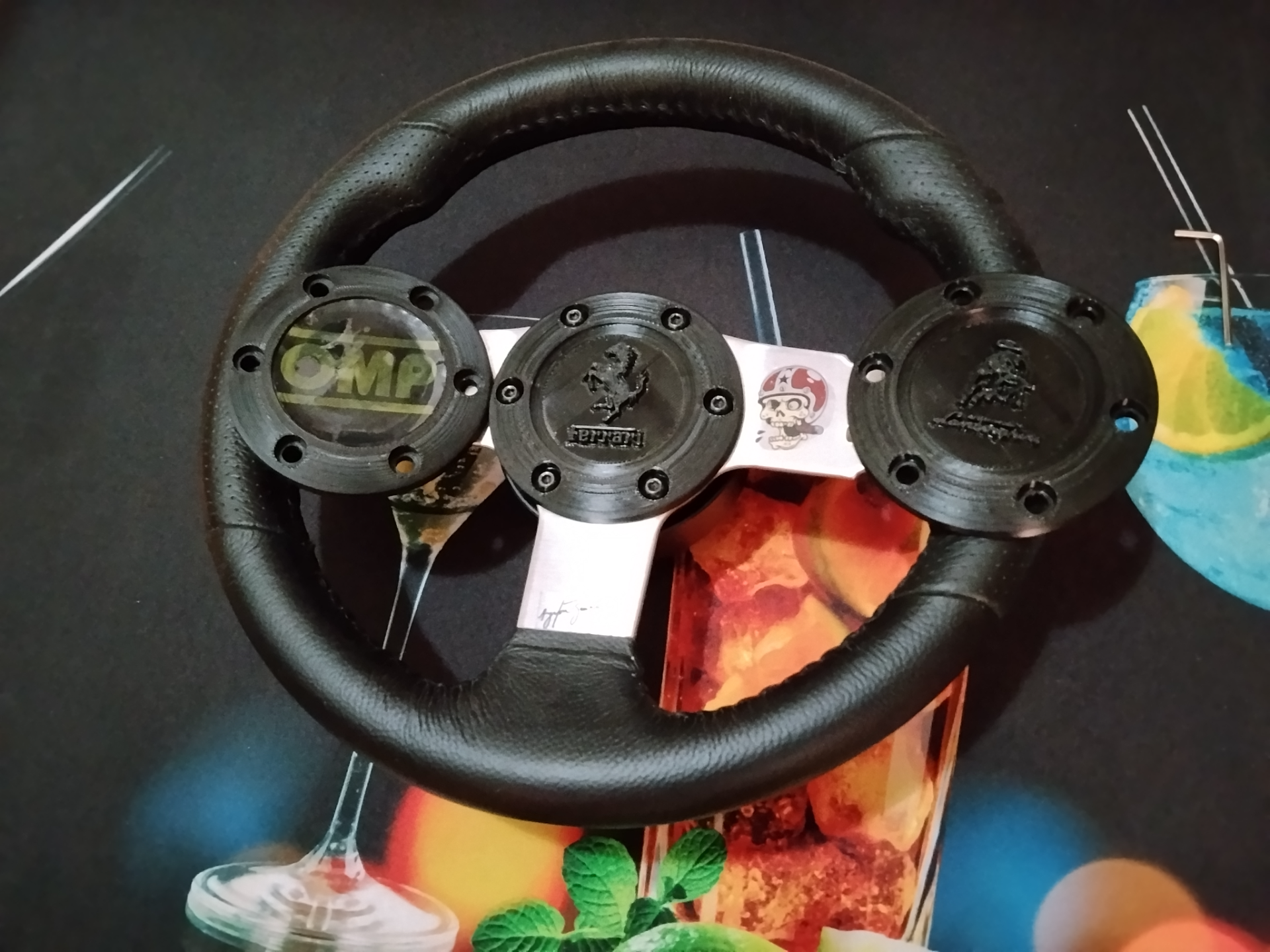 Cover 70mm (6 fori) MOD QR Moza (Logitech Wheel)