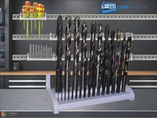 Drill Bit Holder DIN Rail | DIN Infinity