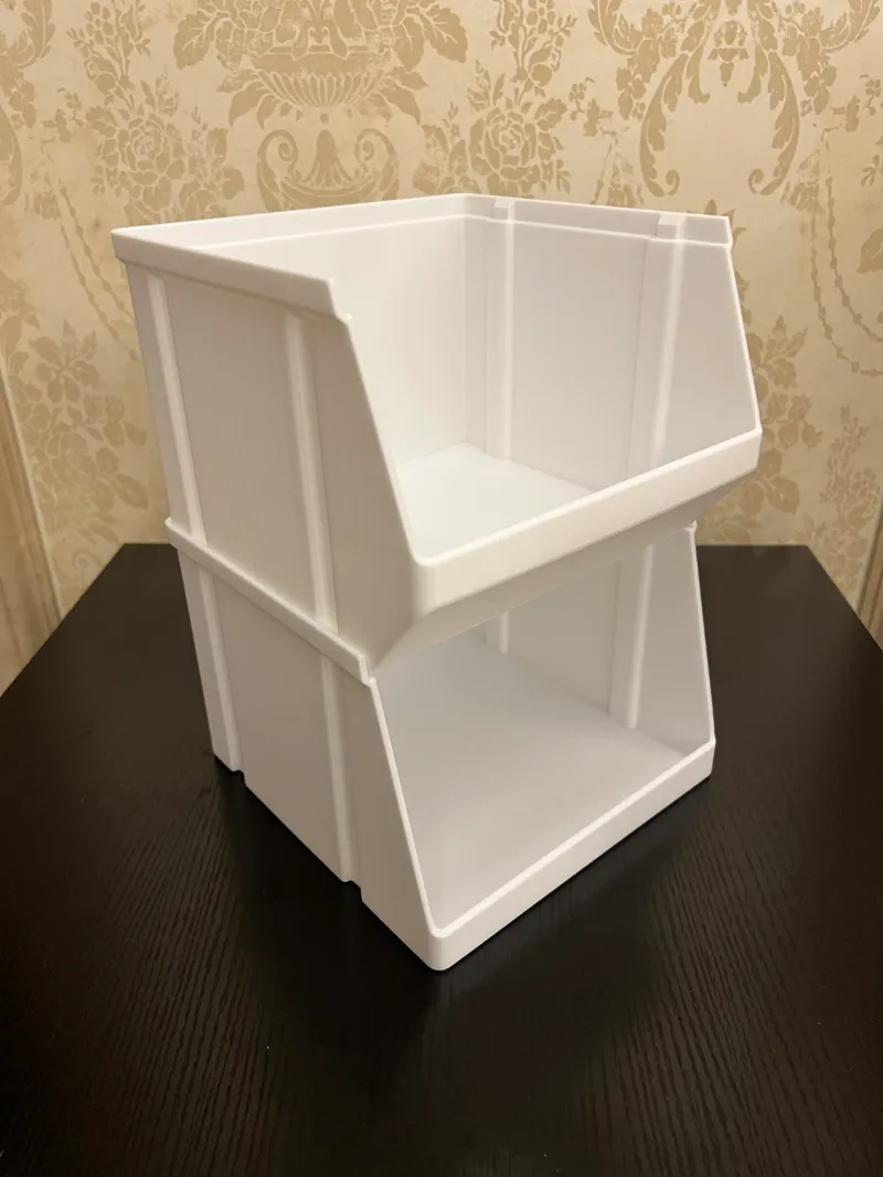 Stacked storage boxes 坚固的敞口堆叠收纳盒