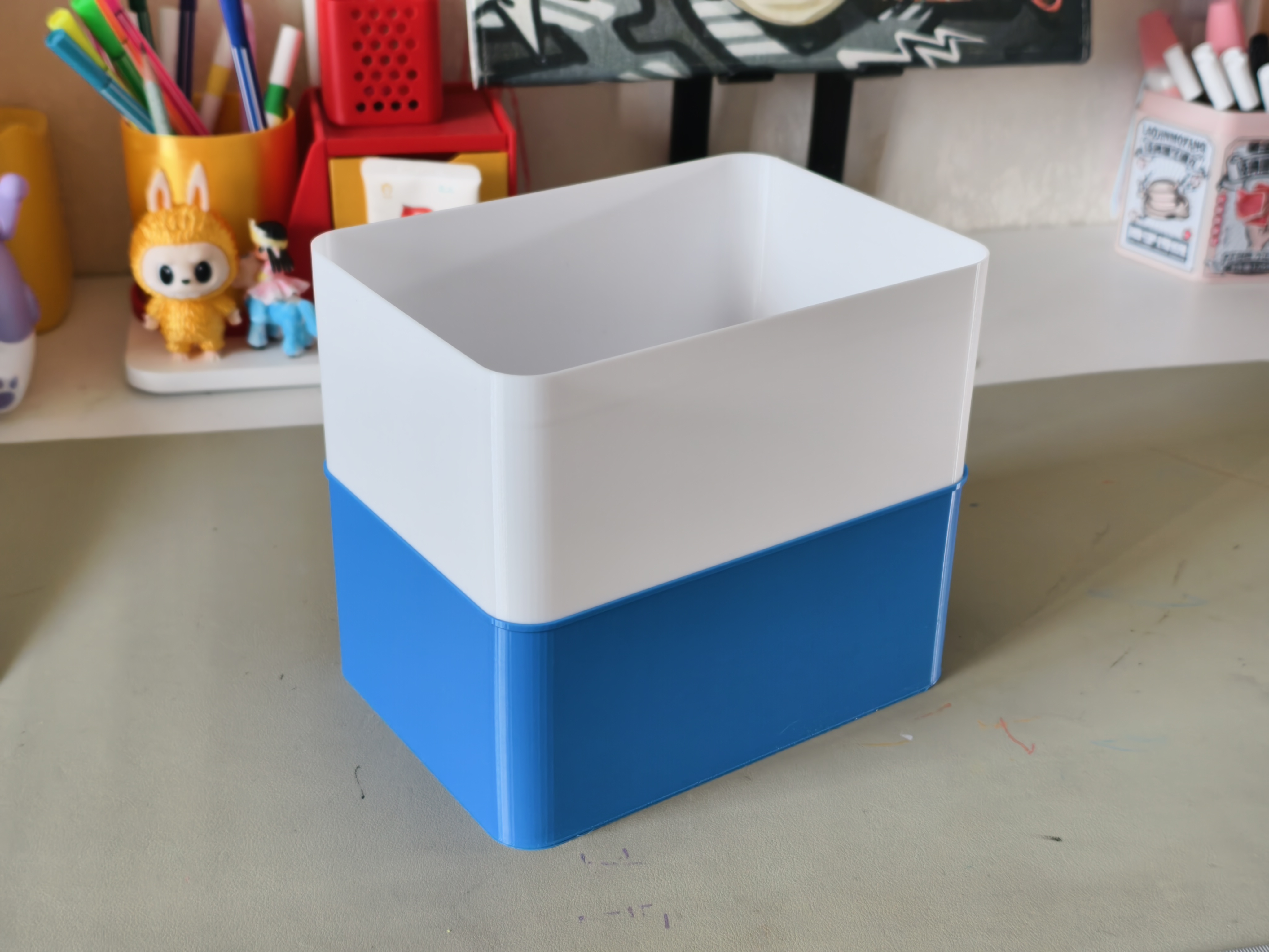 Miniatura 2 do modelo 3D 堆叠极简收纳盒，可定制，结构极简，高成功率