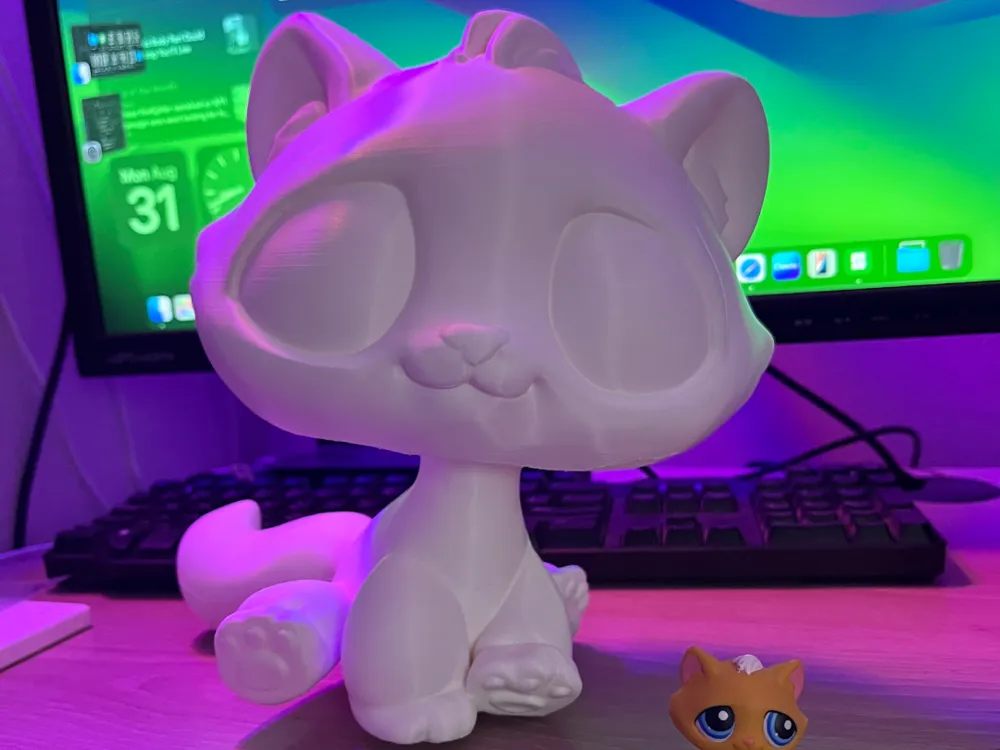 Modelo para impresión 3D: big lps cat. Referencia del modelo original.