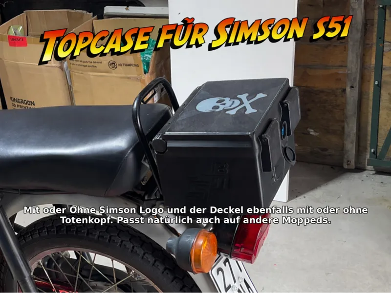 Topcase for Mopped - abschließbar !