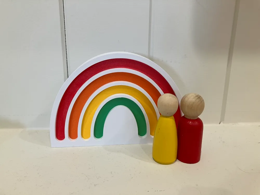3D Standing Rainbow by A*i*m*e*e* MakerWorld: Download Free 3D Models