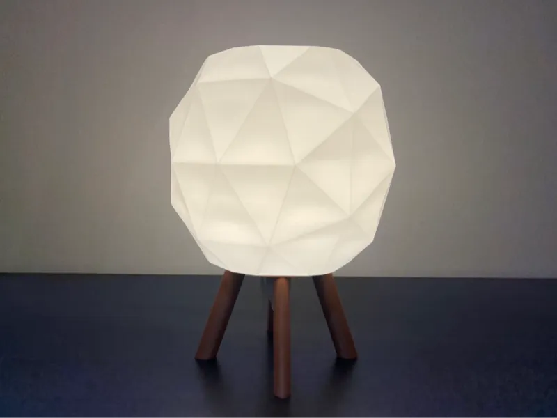 Modern lamp shade with base