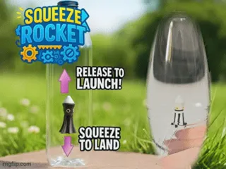 Working Water Rocket Toy! - See GIF