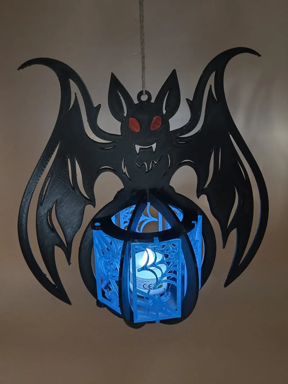 Hanging Halloween Tealight Bat - Free 3D Print Model - MakerWorld