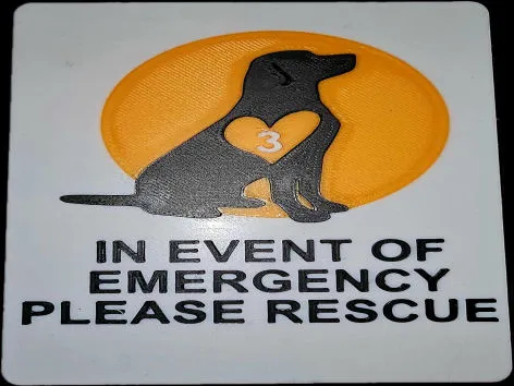 Dog Rescue Placard