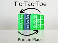 Tic-Tac-Toe fidget/Print in Place