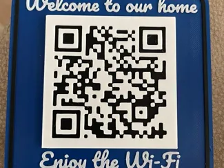 Guest Wi-Fi QR code sign