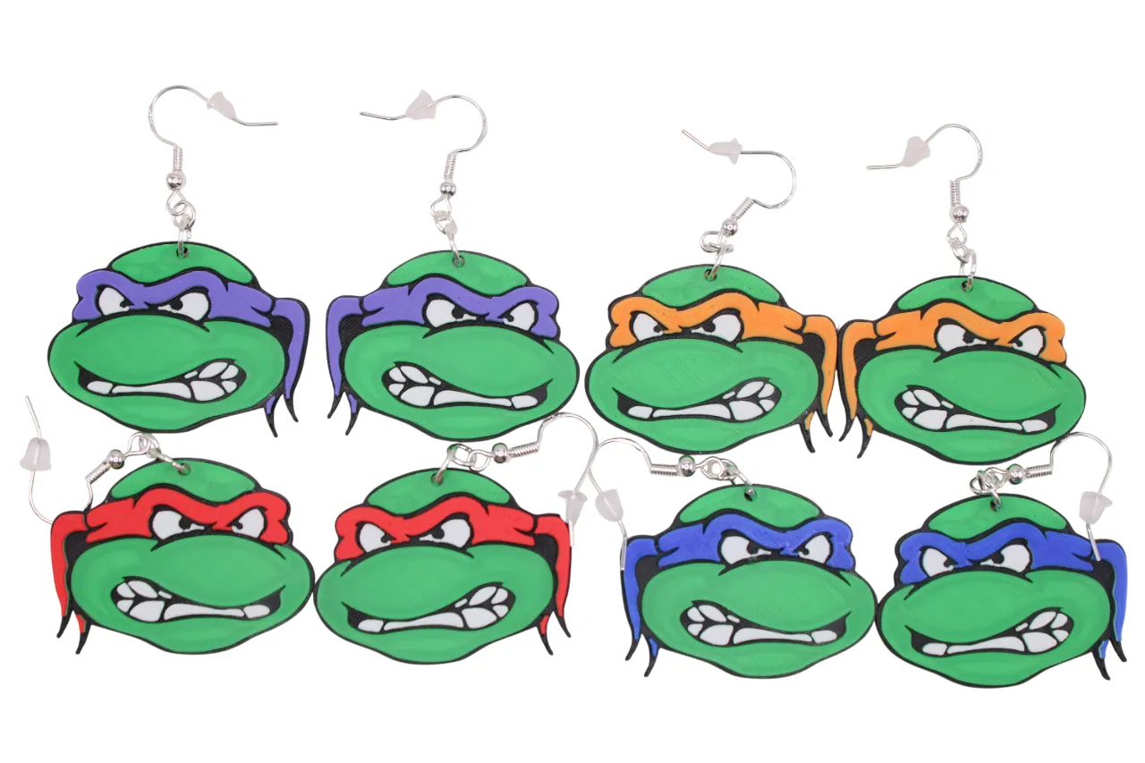 TMNT Earrings view 3
