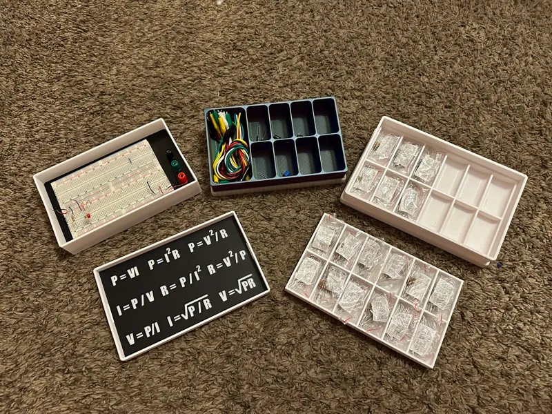 Electronic Component Organizer Box's