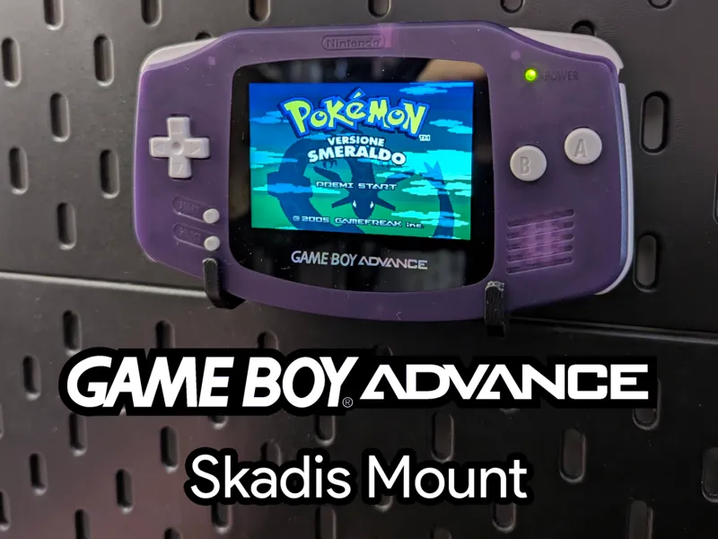Game Boy Advance IKEA Skadis mount