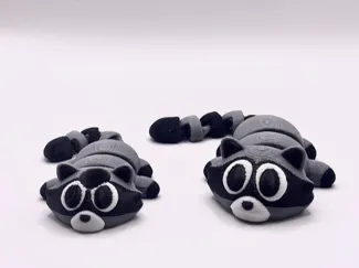Cute Raccoon Articulated Flexi - Print in Place