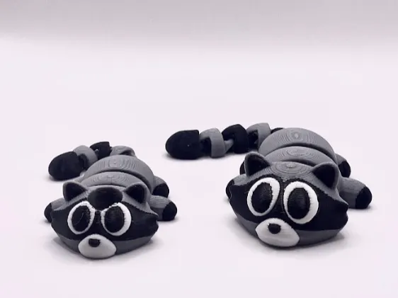 Cute Raccoon Articulated Flexi - Print in Place 