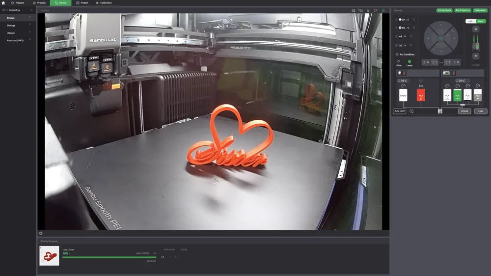 Love Sister Heart - Free 3D Print Model - MakerWorld